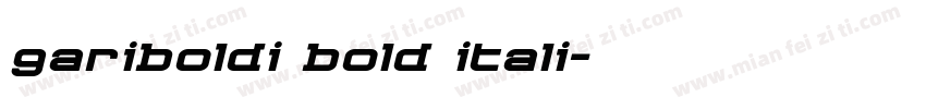 gariboldi bold itali字体转换